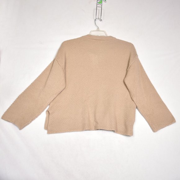 C+D+M Sweater Women's 3 Button Oatmeal Size XL - Picture 5 of 5